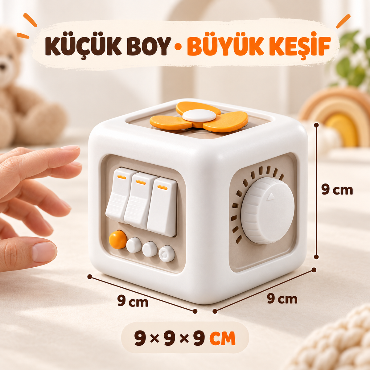 Montessori Eğitici Aktivite Küpü