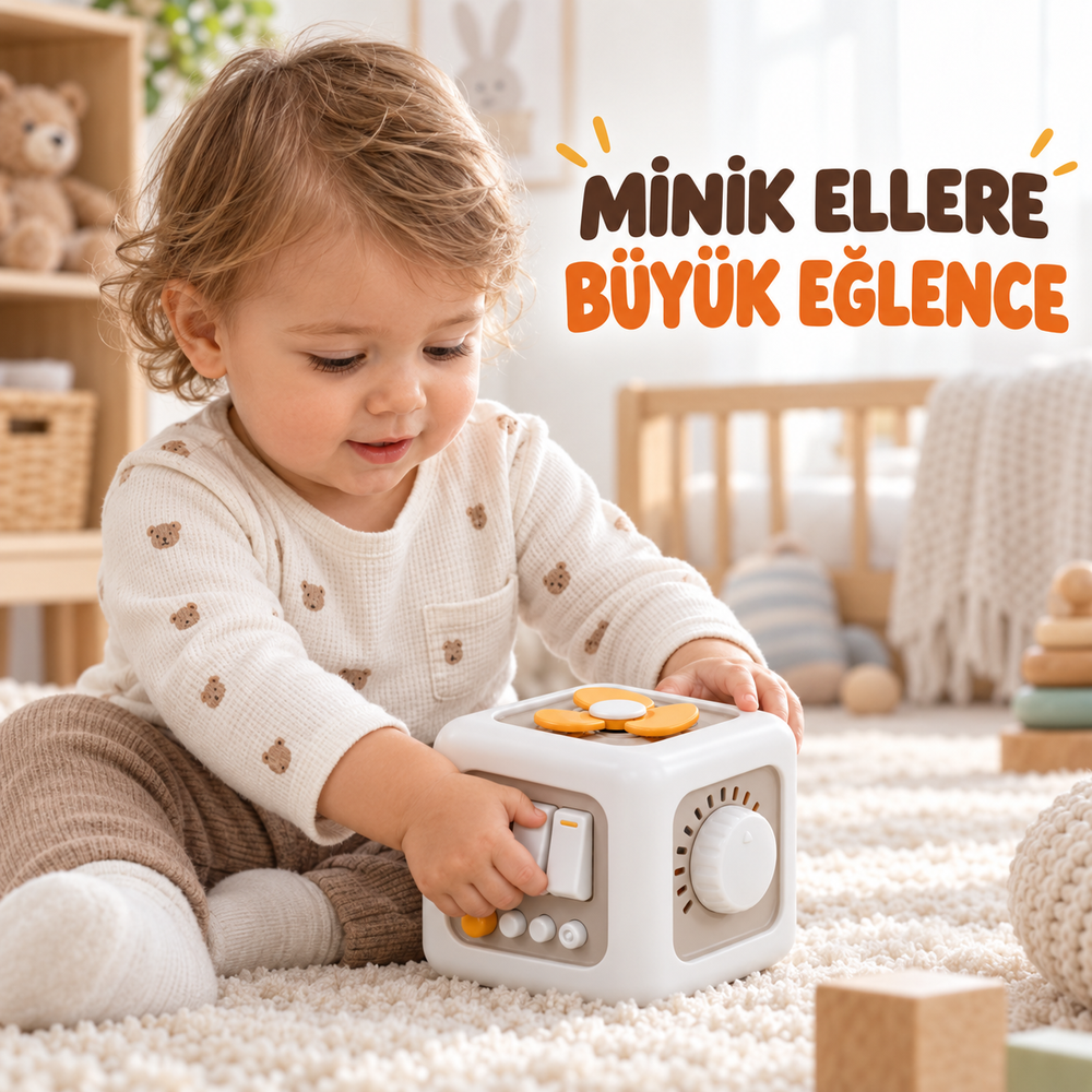 Montessori Eğitici Aktivite Küpü