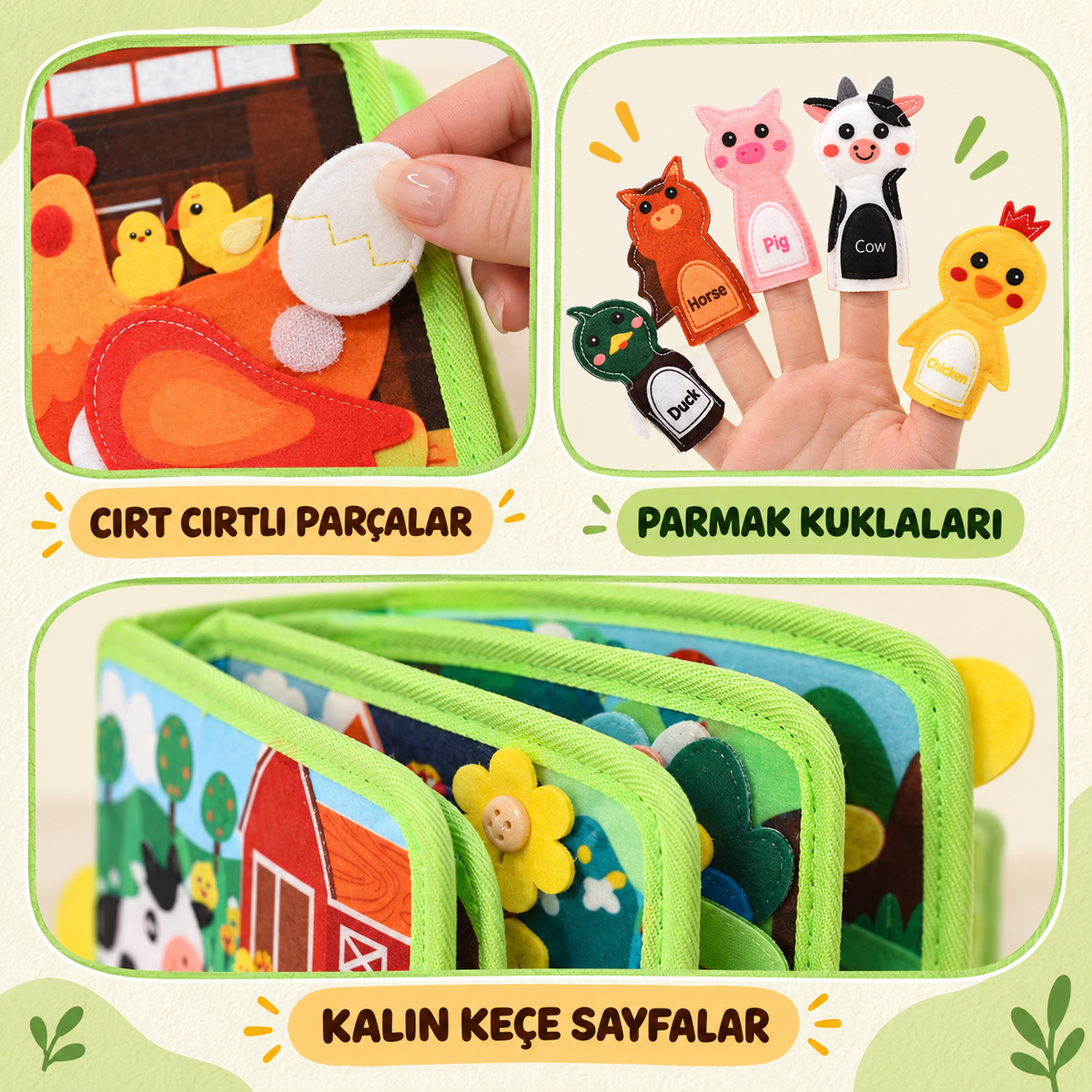 Çiftlik Temalı Keçe Kitabı