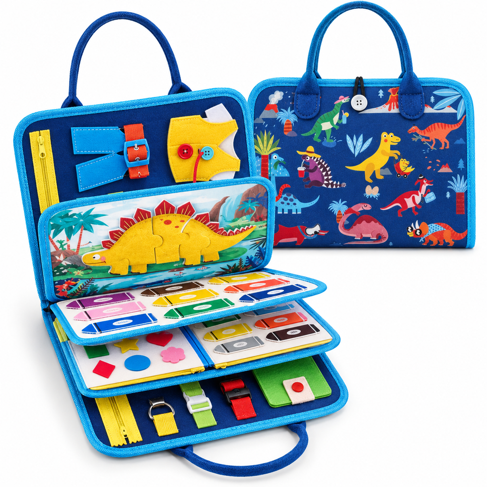 Montessori Dinozor Temalı Keçe Kitabı
