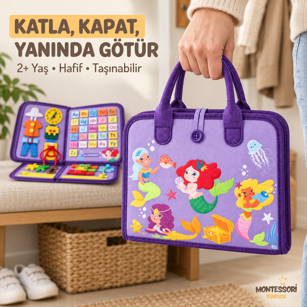 Montessori Deniz Kızı Keçe Kitabı