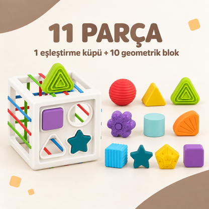 Montessori Şekil Eşleştirme Küpü