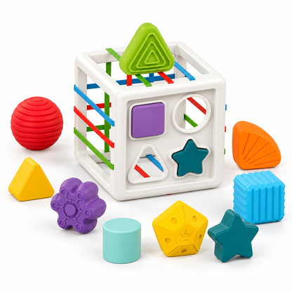 Montessori Şekil Eşleştirme Küpü